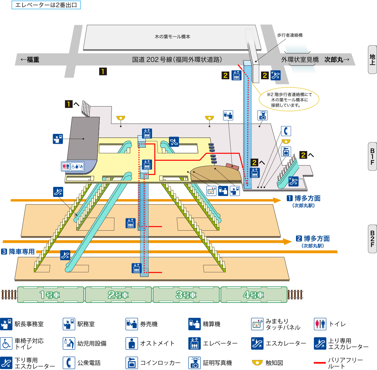 橋本駅立体図
