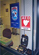 駅務室内AEDimage